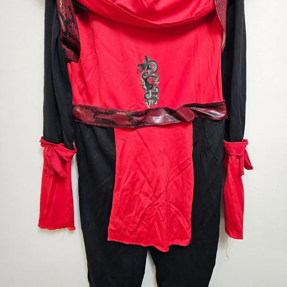 Spirit Red Viper Ninja Size 7-8 Medium Halloween Costume‎